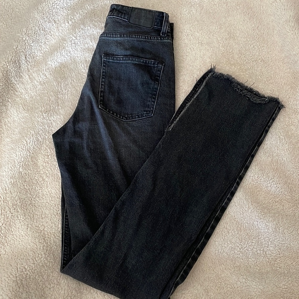 Zara slim flare high rise jeans